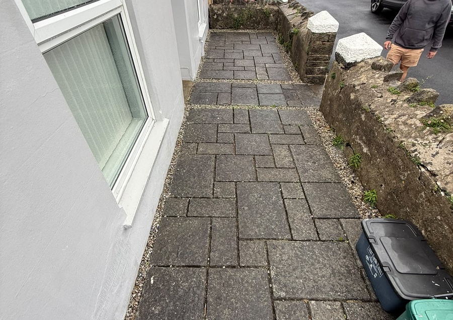 Front Garden Paving Transformation in Pembroke, Pembrokeshire