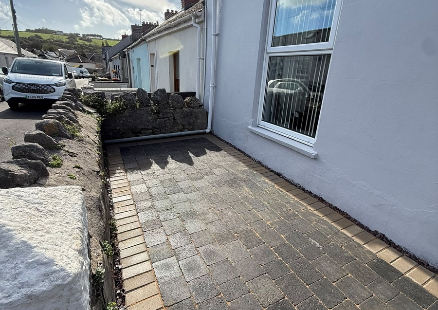 Front Garden Paving Transformation in Pembroke, Pembrokeshire