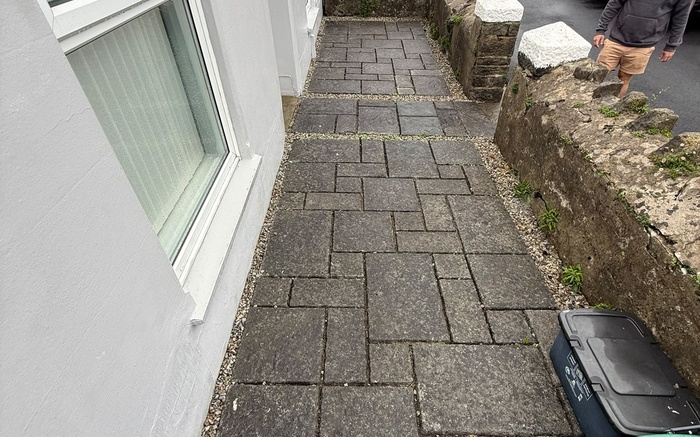 Front Garden Paving Transformation in Pembroke, Pembrokeshire