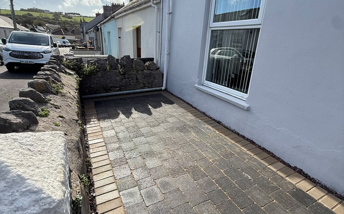 Front Garden Paving Transformation in Pembroke, Pembrokeshire