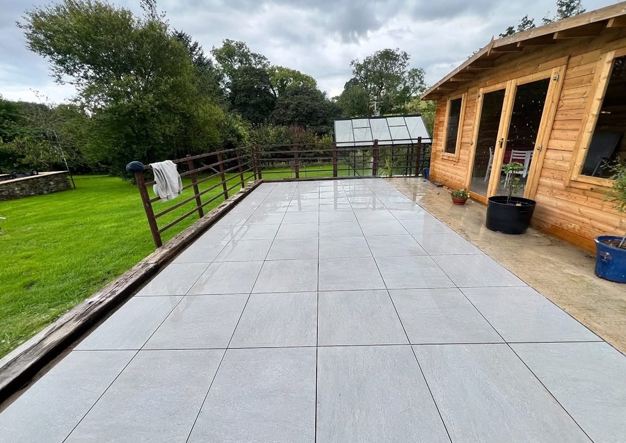 Garden Patio Transformation in Cresselly, Pembrokeshire