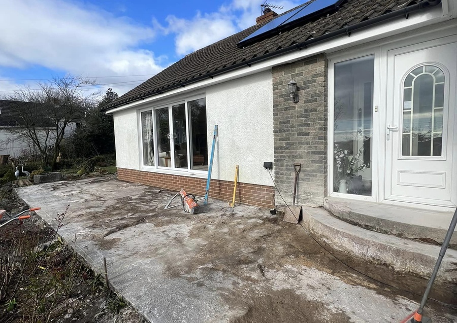Indian Sandstone Patio & Steps - Pembrokeshire