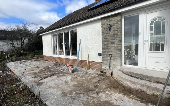Indian Sandstone Patio & Steps - Pembrokeshire