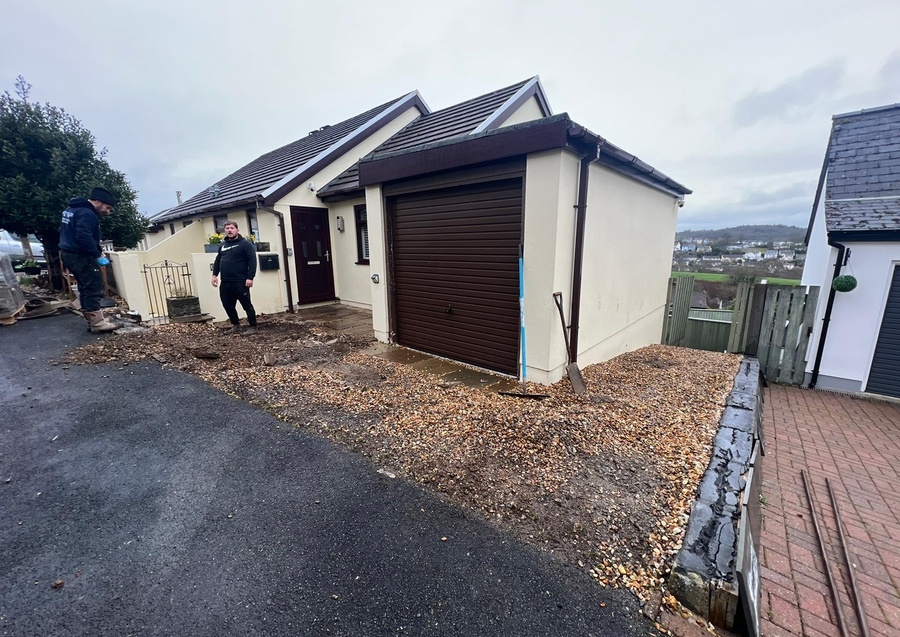 Slate Block Paved Driveway, Saundersfoot