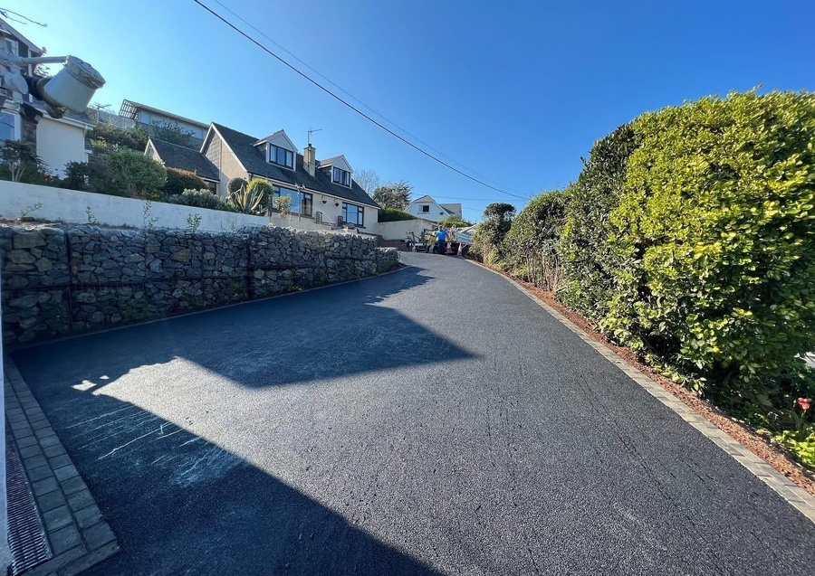 Tarmac Driveway & Retaining Wall Installation - Penally
